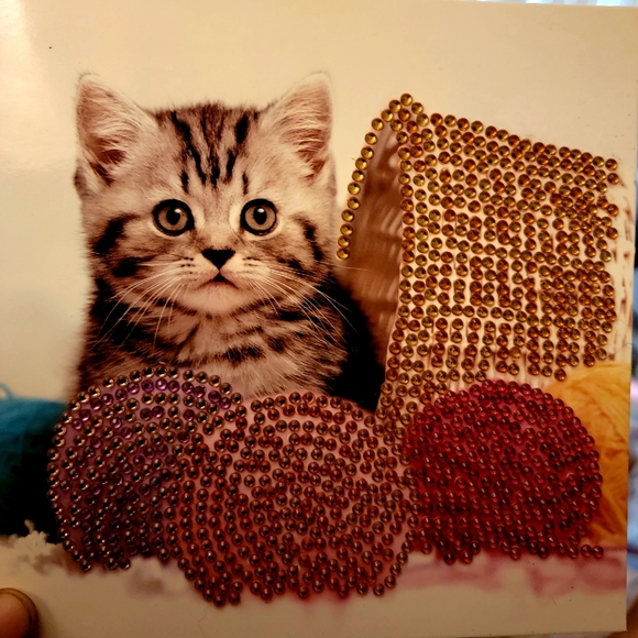 Kitty Playing in Yarn Basket Greeting Card - Picture 11 of 12